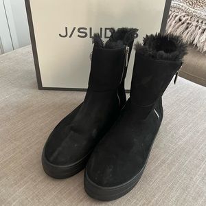 J slide- black winter booties